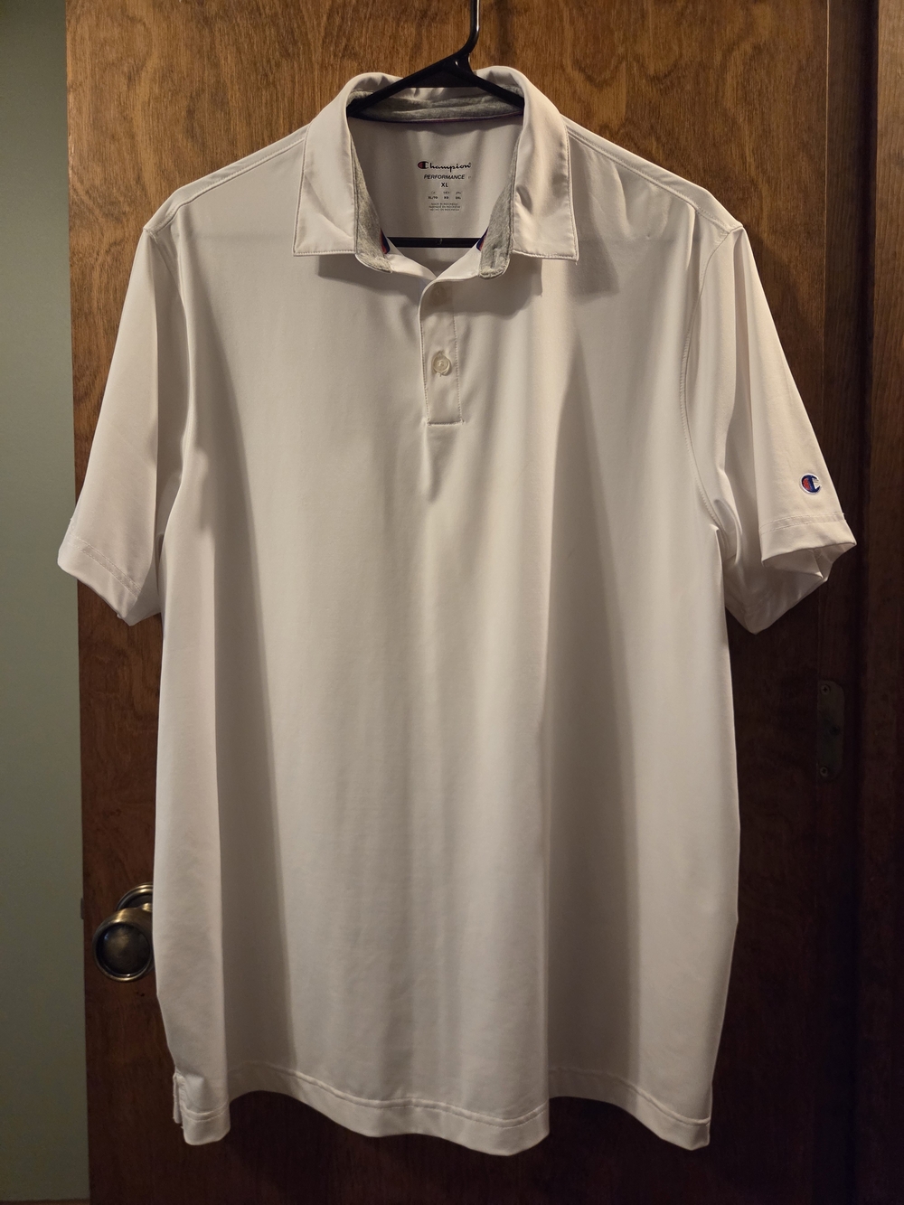 2 Men's White Polo Shirt with Subtle Sleeve Logo